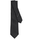 FERRAGAMO PATTERNED-JACQUARD SILK TIE