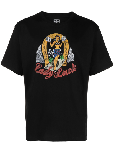 Paccbet Men Lady Luck Tee Shirt Knit In Black