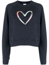 PS BY PAUL SMITH SPRAY SWIRL HEART-PRINT SWEATSHIRT