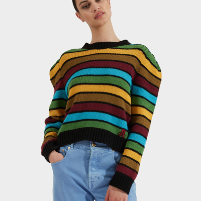 La Doublej Key Sweater In Stripes