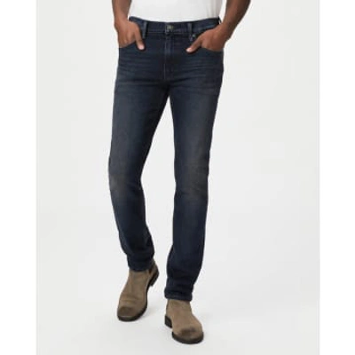 Paige Lennox Egan Dark Blue Washed Denim Slim Fit Jeans