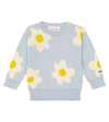 BOBO CHOSES BABY FLORAL INTARSIA COTTON SWEATER