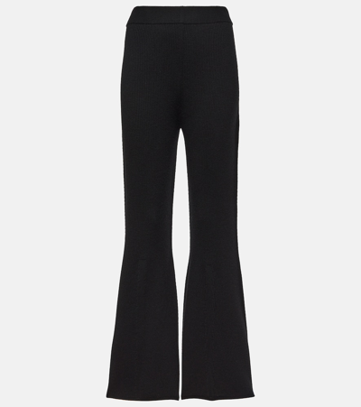 Joseph High-rise Straight-leg Trousers In Black