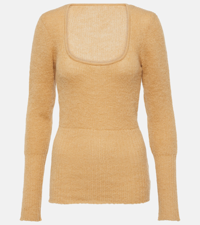 JACQUEMUS LA MAILLE DAO RIBBED-KNIT SWEATER 