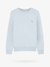 Maison Kitsuné Fox Head Patch Regular Sweatshirt Cirrus Blue In Blue