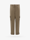 Off-white Wide-legged Cargo Pants With Ample Leg In Green