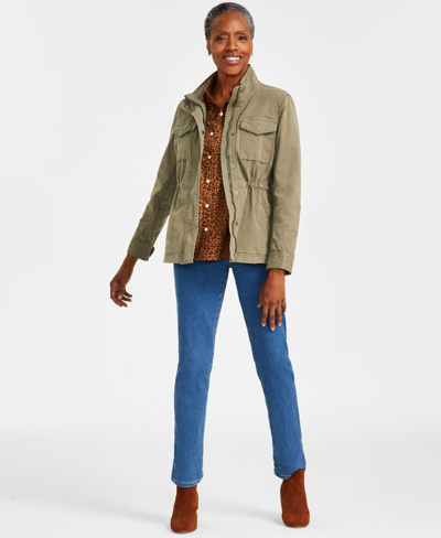 Style & Co Women's High Rise Straight-leg Jeans, Regular, Short And Long Lengths, Created For Macy's In Render