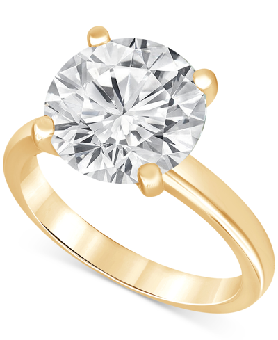 Badgley Mischka Certified Lab Grown Diamond Solitaire Engagement Ring (5 Ct. T.w.) In 14k Gold In Rose Gold