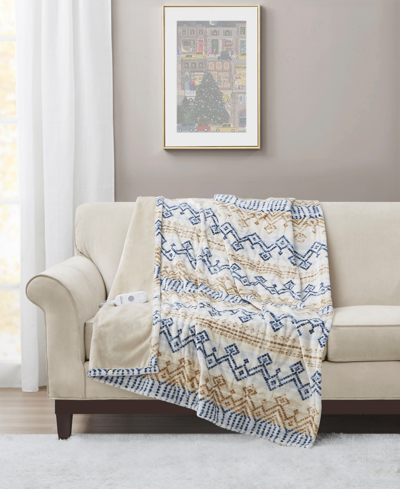 Premier Comfort Novelty Printed Electric Plush Throw, 50" X 60", Created For Macy's In Celine