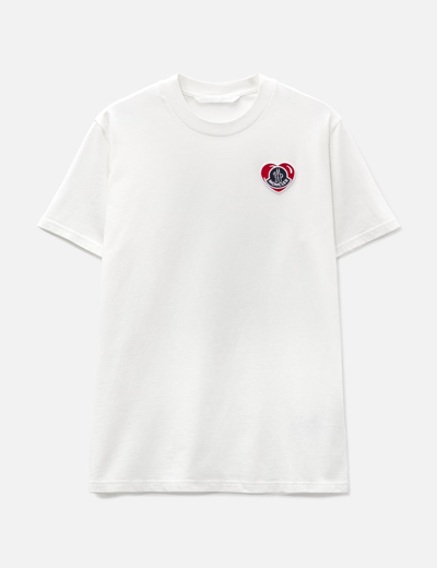 Moncler White Logo-appliqué Cotton T-shirt