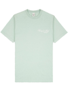 SPORTY AND RICH VILLA T-SHIRT WOMAN JADE IN COTTON