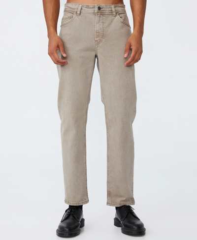 Cotton On Men's Slim Straight Jeans In Washed Oatmeal