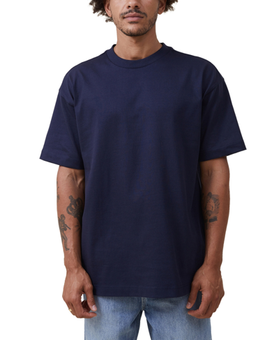 Cotton On Men's Box Fit Pocket Crew Neck T-shirt In Indigo,civic Contrast