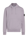 Stone Island Men's Core Fleece Hoodie In Lavender