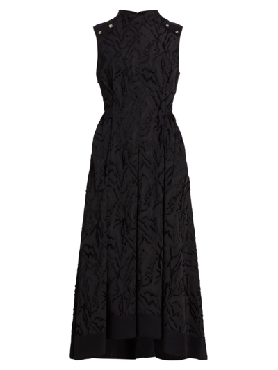 3.1 Phillip Lim / フィリップ リム Shadow Vines Jacquard Midi Dress In Black