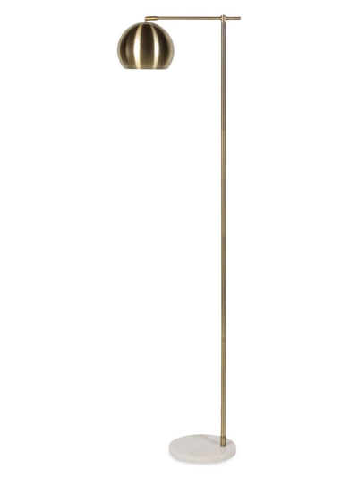 Surya Hartford Floor Lamp In Polished Brass