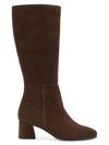 La Canadienne Women's Aleesha 50mm Suede Boots In Brunette