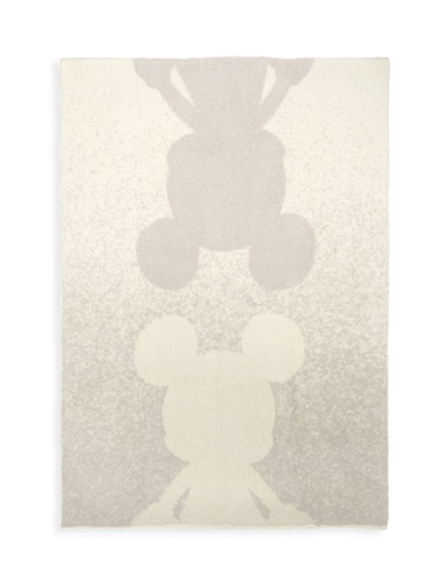 Barefoot Dreams Cozychic Disney Mickey Mouse Confetti Throw In Malibu Mist-cream