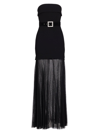 REBECCA VALLANCE WOMEN'S YVONNE BELTED STRAPLESS GOWN