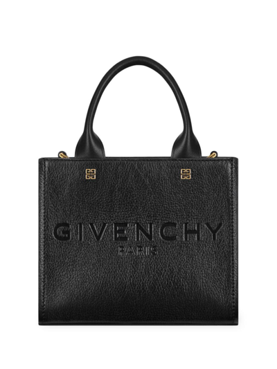 Givenchy Women's Mini G-tote Shopping Bag In Leather In Black