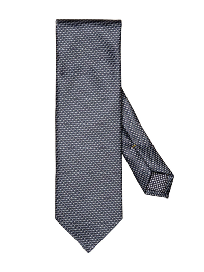 Eton Men's Geometric Silk Tie In Navy