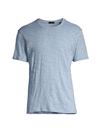 Atm Anthony Thomas Melillo Slub Knit Space Dye Tee In Marina