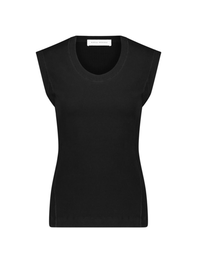 Marina Moscone Women's U-neck Tank Top In Black