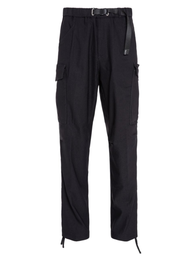 White Sand Men's Technical Stretch Cargo Pants In Black