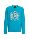 Hugo Boss Boss X Nfl Cotton-blend Sweatshirt With Collaborative Branding In Dolphins