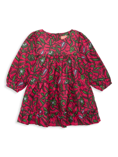 Elisamama Baby Girl's, Little Girl's & Girl's Iyanu Long-sleeve Dress In Red