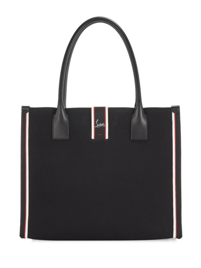 Christian Louboutin Extra Large Nastroloubi Fique À Vontade Leather Tote In Black Multi