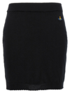 Vivienne Westwood Bea Logo Cotton Knit Mini Skirt
