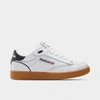 Reebok Club C Bulc Leather Sneakers In Footwear White/ Rubber Gum/black