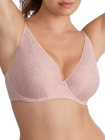 Chantelle Everyday Graphique Plunge Bra In English Rose