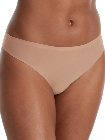 Chantelle Soft Stretch Thong In Coffee Latte