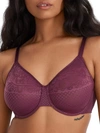 Wacoal Visual Effects Unlined Underwire Minimizer Bra In Italian Plum