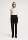 Totême Double-pleated Tailored Trousers Black In Black
