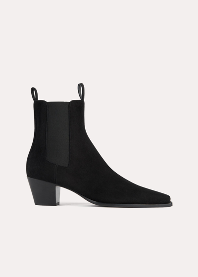 TOTÊME THE CITY BOOT BLACK SUEDE