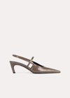 Totême The Sharp Slingback In Taupe