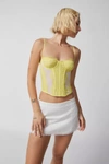 Out From Under Modern Love Corset In Lemon