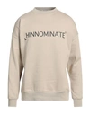 Hinnominate Man Sweatshirt Beige Size M Cotton, Elastane