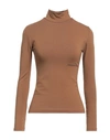 Hinnominate Woman T-shirt Camel Size Xs Cotton, Elastane In Beige