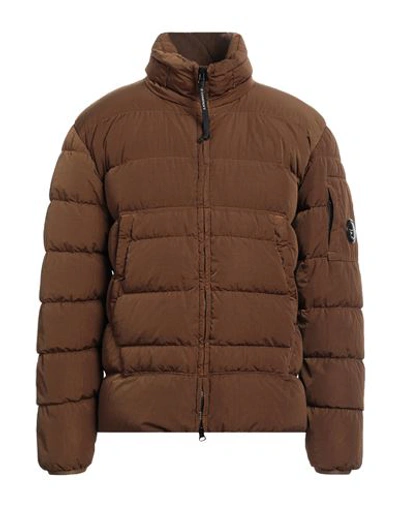 C.p. Company C. P. Company Man Down Jacket Brown Size 42 Polyamide In Brown