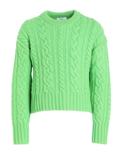 AMI ALEXANDRE MATTIUSSI AMI ALEXANDRE MATTIUSSI MAN SWEATER ACID GREEN SIZE L VIRGIN WOOL