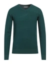 Yes Zee By Essenza Man Sweater Deep Jade Size M Viscose, Nylon In Green