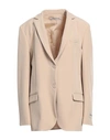 Hinnominate Woman Blazer Beige Size S Polyester, Elastane