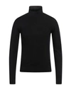 Yes Zee By Essenza Man Turtleneck Black Size 3xl Viscose, Nylon