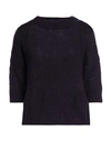 Roberto Collina Woman Sweater Purple Size Xs Baby Alpaca Wool, Nylon, Wool