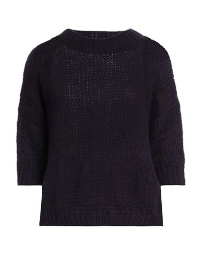 Roberto Collina Woman Sweater Purple Size M Baby Alpaca Wool, Nylon, Wool