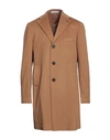 Tagliatore Man Coat Camel Size 42 Virgin Wool, Cashmere In Beige
